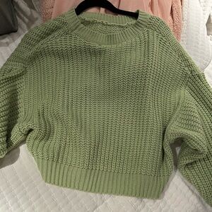 Green Knit Sweater